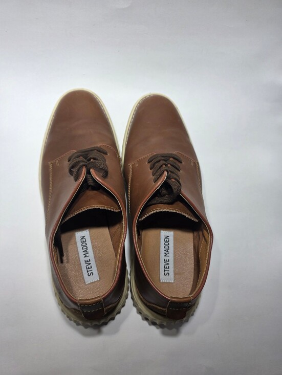 Steve Madden Vance Men\'s Brown Leather Lace Up Casual Oxford Shoes Size 8.5 main image 6